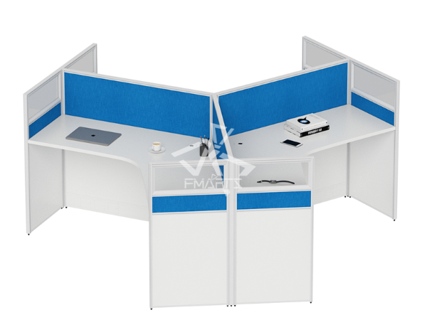 職員辦公位P60C款   屏風(fēng)三人位、六人位