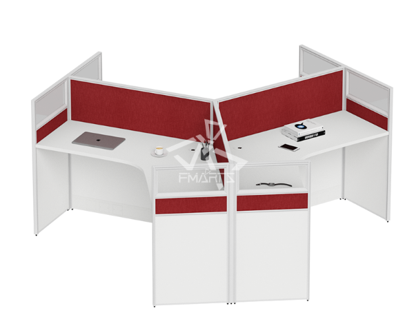 職員辦公位P40C款   屏風三人位、六人位